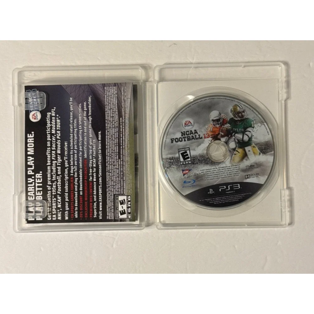 NCAA Football 13 Sony PlayStation 3 PS3 2012 Manual / Insert Included